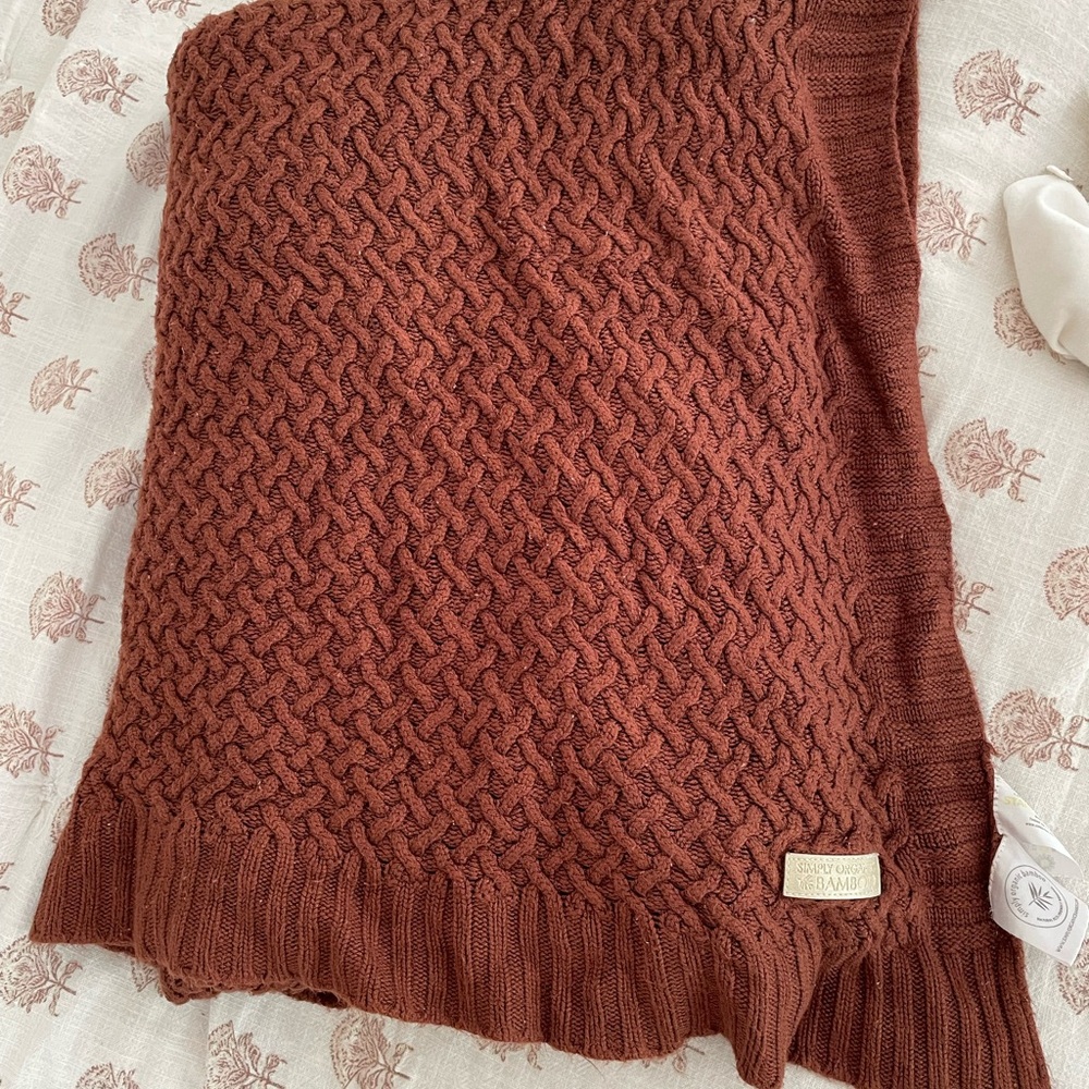 Simply Organic Bamboo Brown Knit Sweater